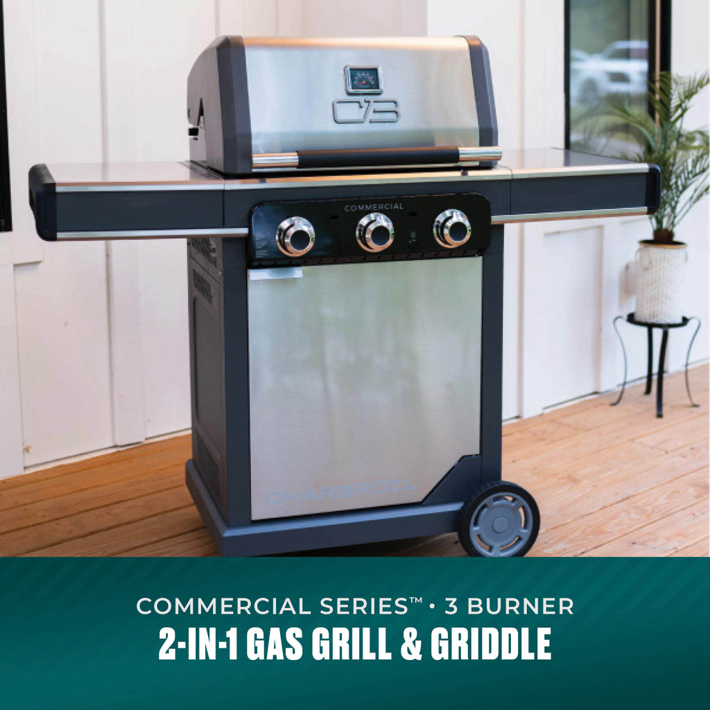 Char-Broil Commercial Series™ 3 Burner Gas Grill & Griddle product view 1
