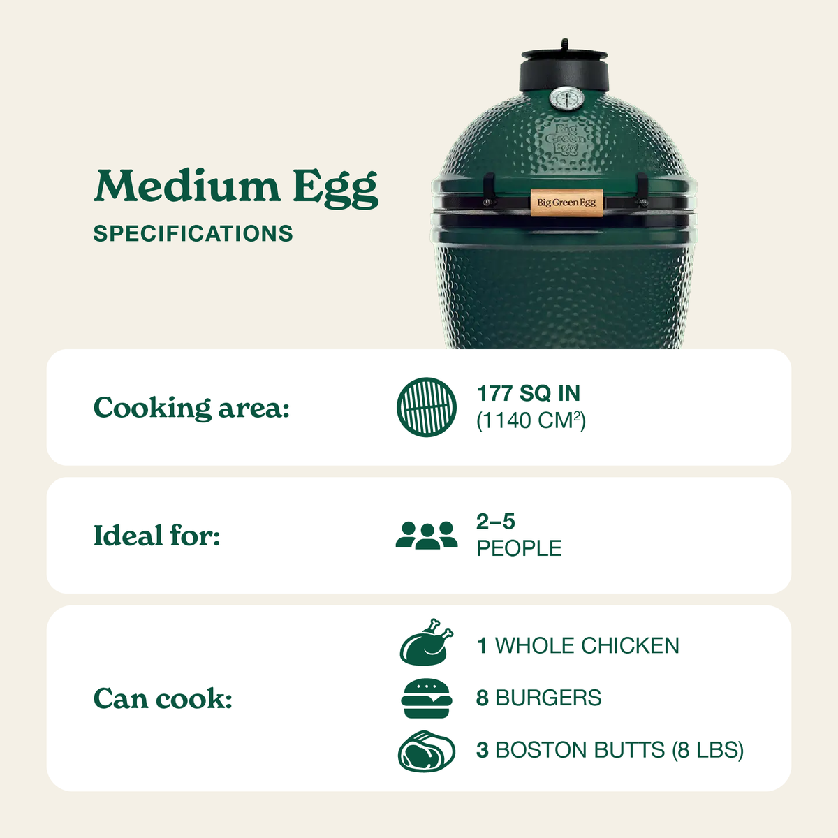 Big Green Egg Medium Big Green Egg product view 1