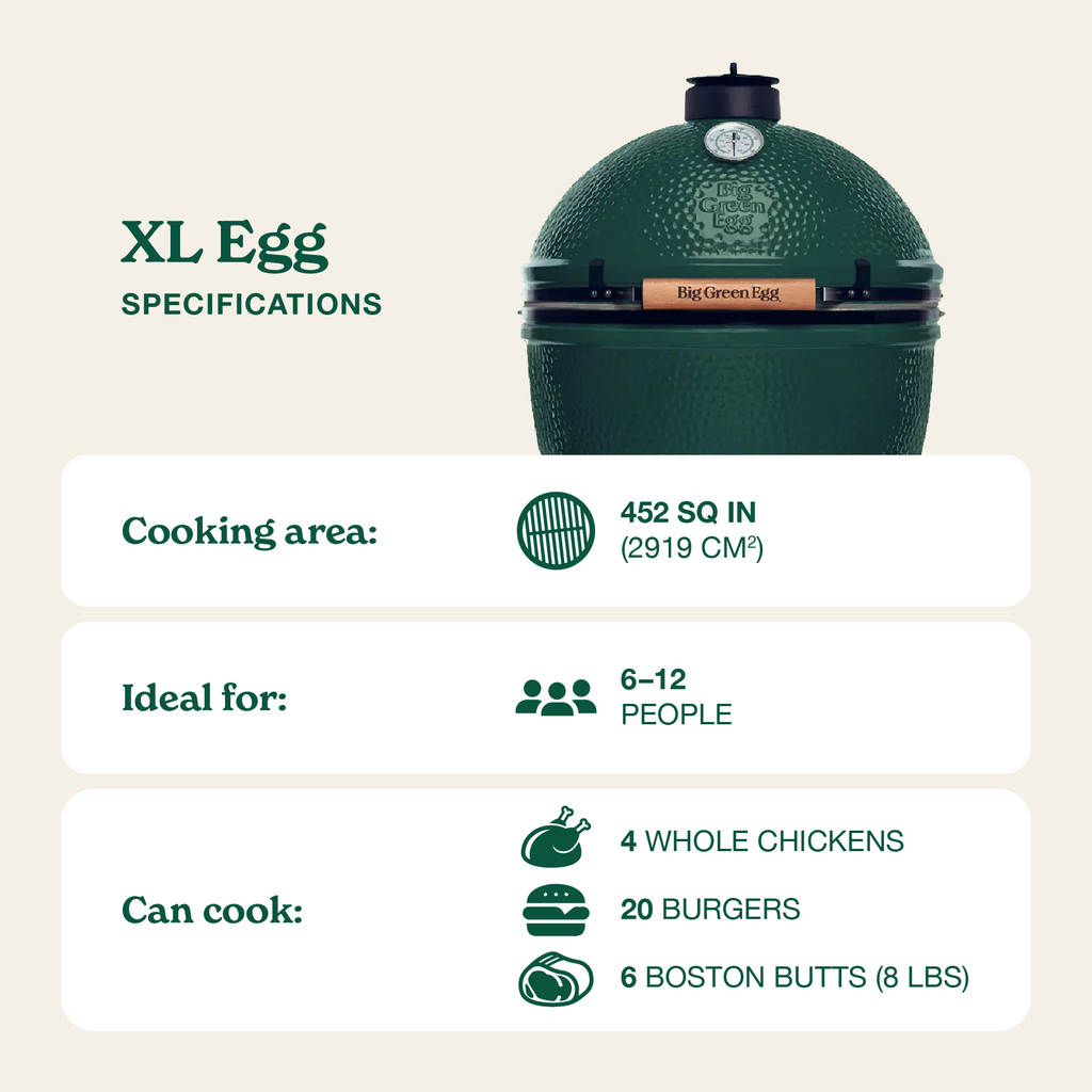 Big Green Egg XL Big Green Egg in Acacia Table Package product view 2