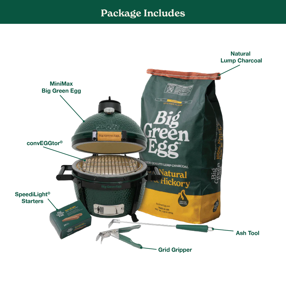 Big Green Egg MiniMax Big Green Egg Package product view 1
