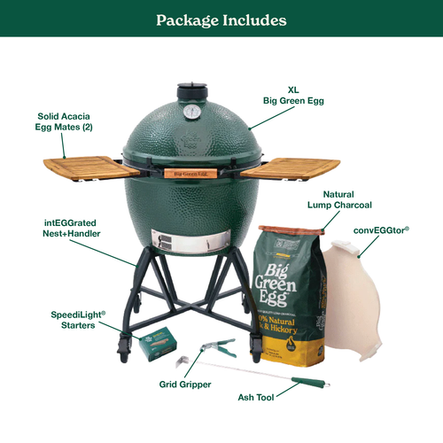 Big Green Egg XL Big Green Egg in an intEGGrated Nest+Handler with Mates Package product view 1