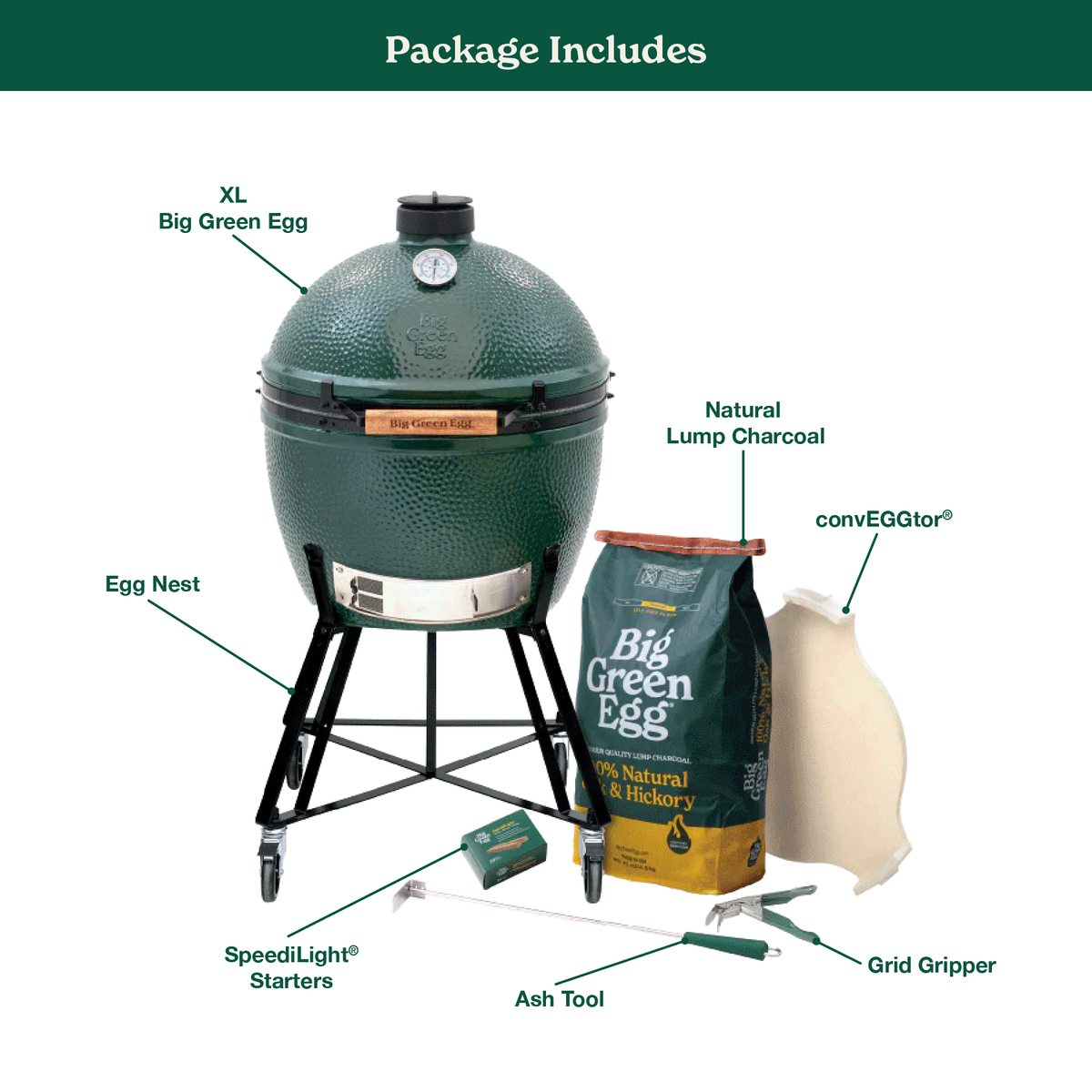 Big Green Egg XL Big Green Egg in Nest Package product view 1
