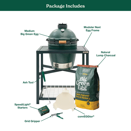Big Green Egg Medium Big Green Egg in a Modular Nest Package product view 1