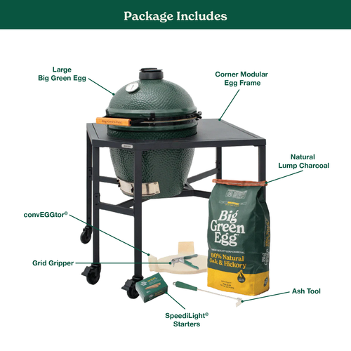 Big Green Egg Large Big Green Egg in a Corner Modular Package product view 1