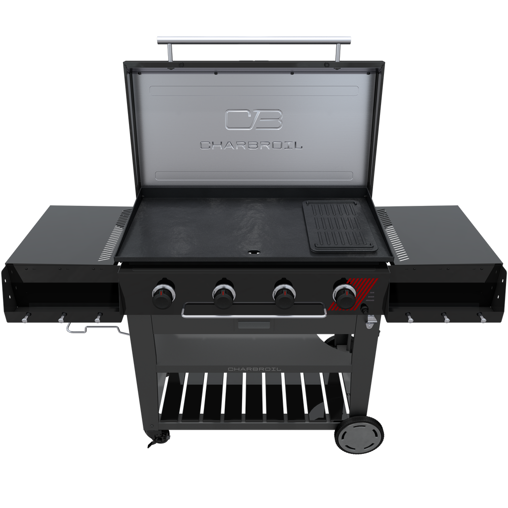 Char-Broil Charbroil® 36" Performance Series™ Deluxe Propane Gas Griddle with Cart 4 Burner Flat Top Grill, Black 463285924 product view 3