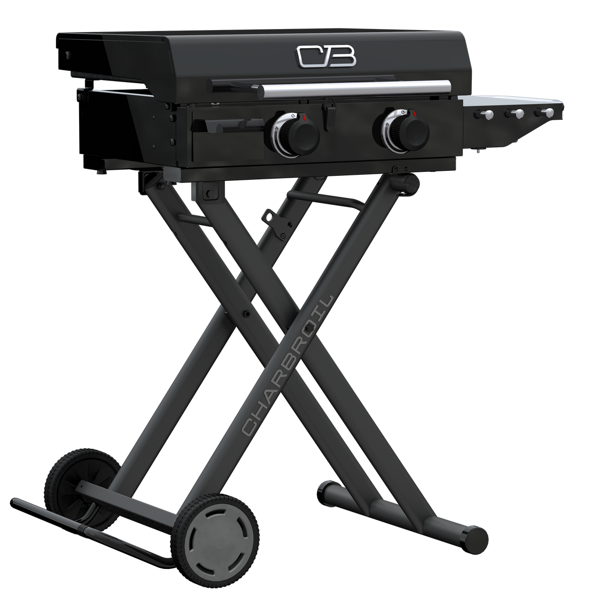 Char-Broil Charbroil® 22" Performance Series™ Folding Cart 2 Burner Portable Propane Gas Griddle, Black 463711223 product view 11