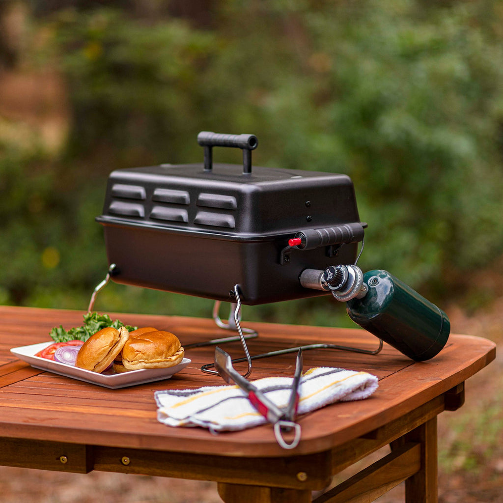 Char-Broil 1-Burner Deluxe Portable Propane Gas Table Top Grill in Black product view 12