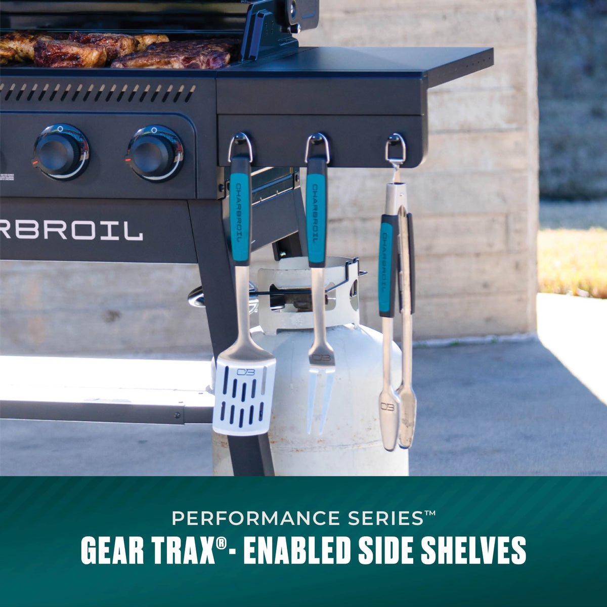 Char-Broil Performance Series™ 4-Burner Gas Grill with FlavorMax™ (Cart, Blackout) product view 8