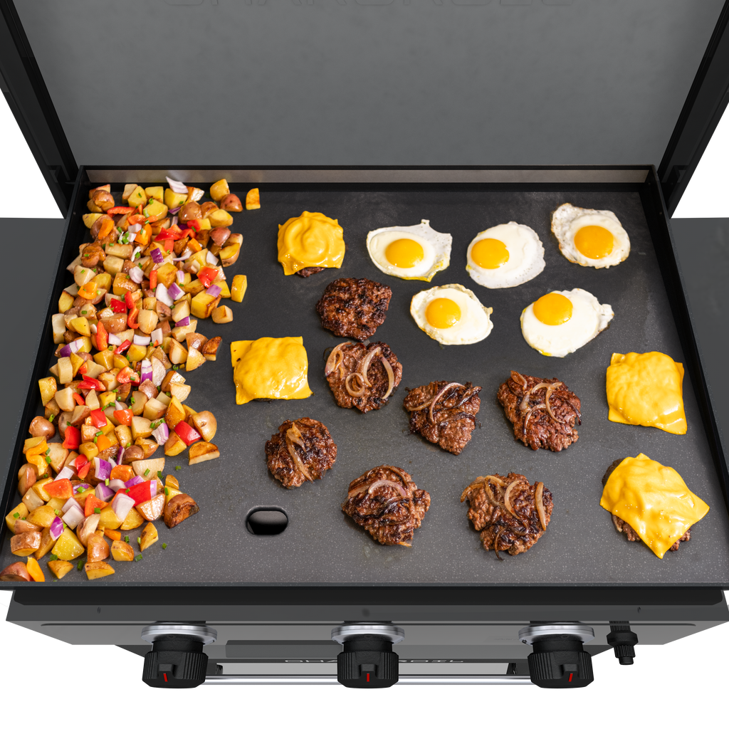 Char-Broil Charbroil® 28" XL Performance Series™ Propane Gas Griddle with Cart 3 Burner Flat Top Grill, Black 463258924 product view 7