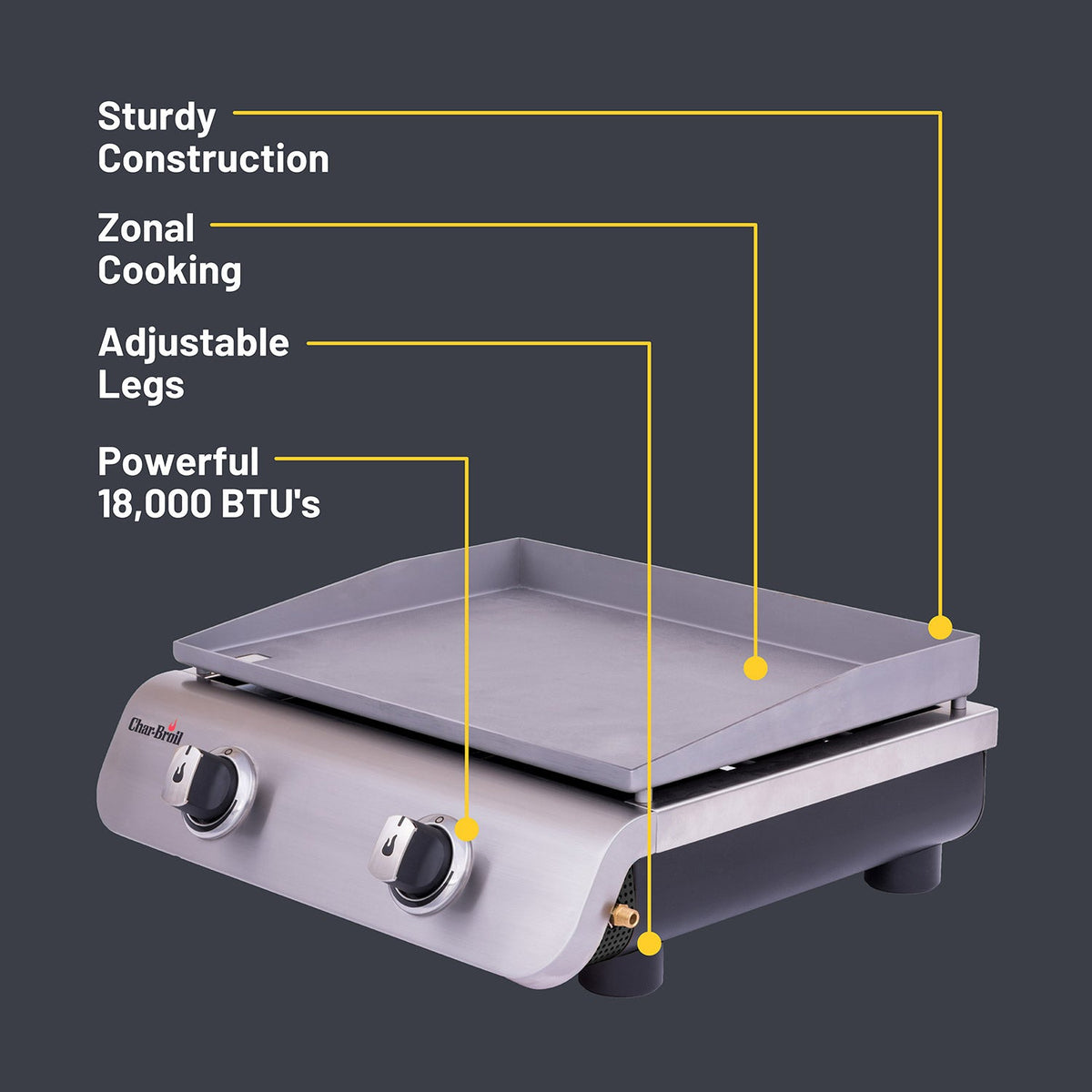 Char-Broil 2-Burner Tabletop Gas Griddle product view 5