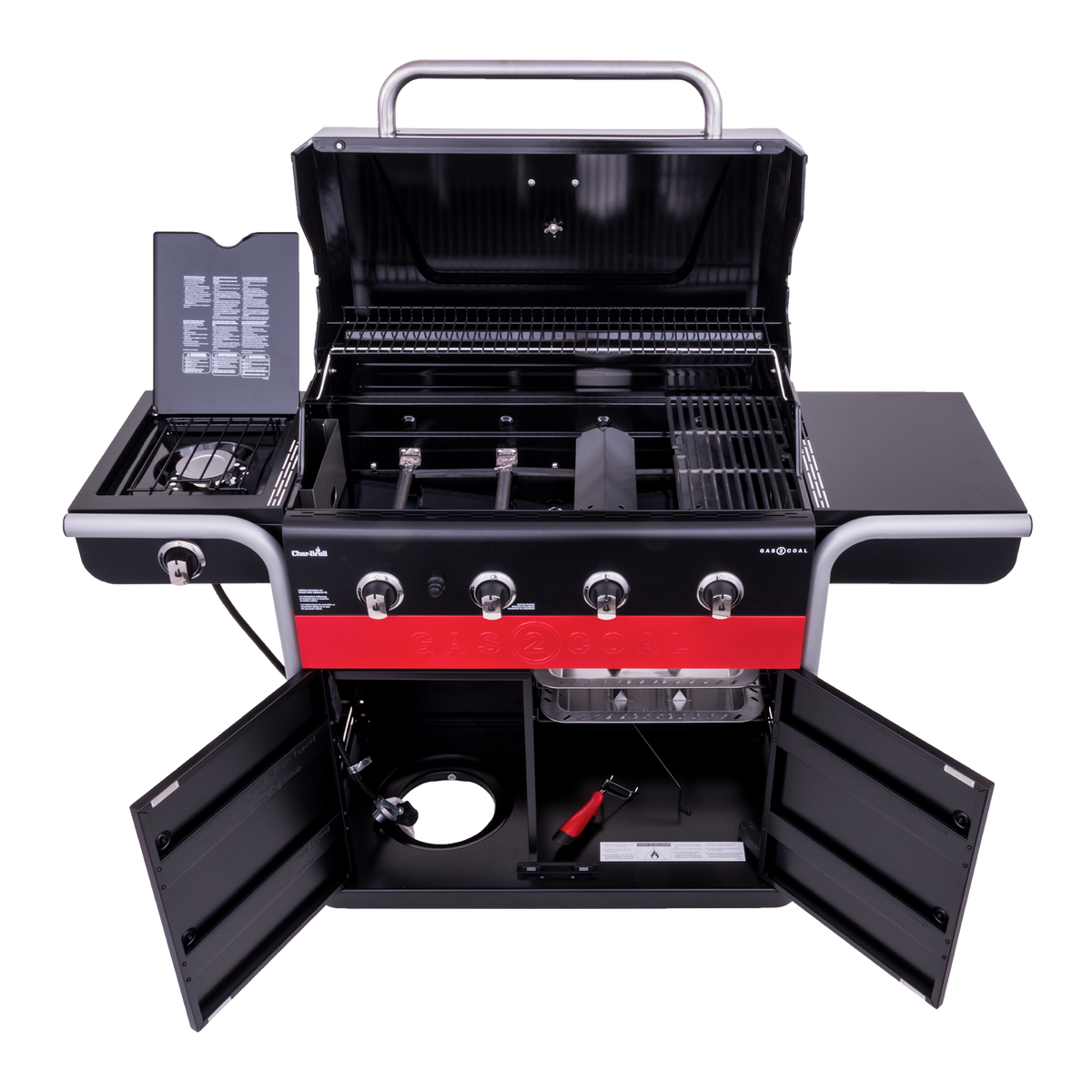 Char-Broil Gas2Coal® 4-Burner Hybrid Grill product view 4