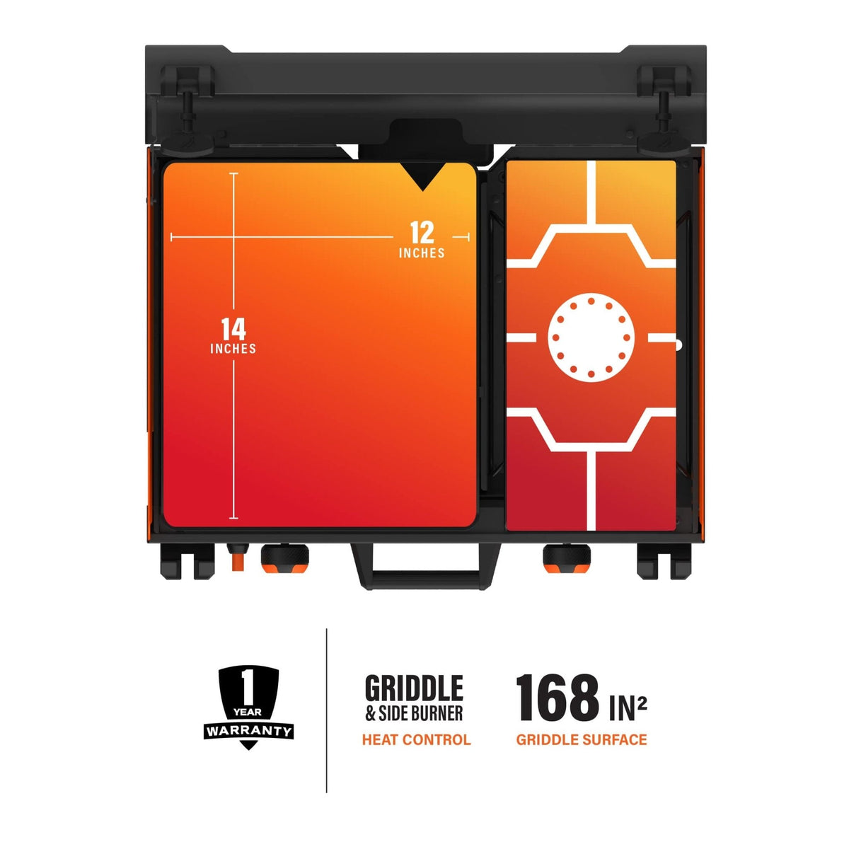 Blackstone 12" x 14" Griddle with Side Burner product view 4