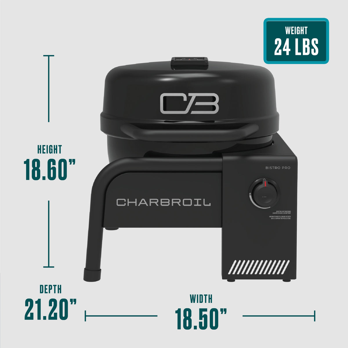 Char-Broil Bistro Pro Gas Tabletop (Blackout) product view 9