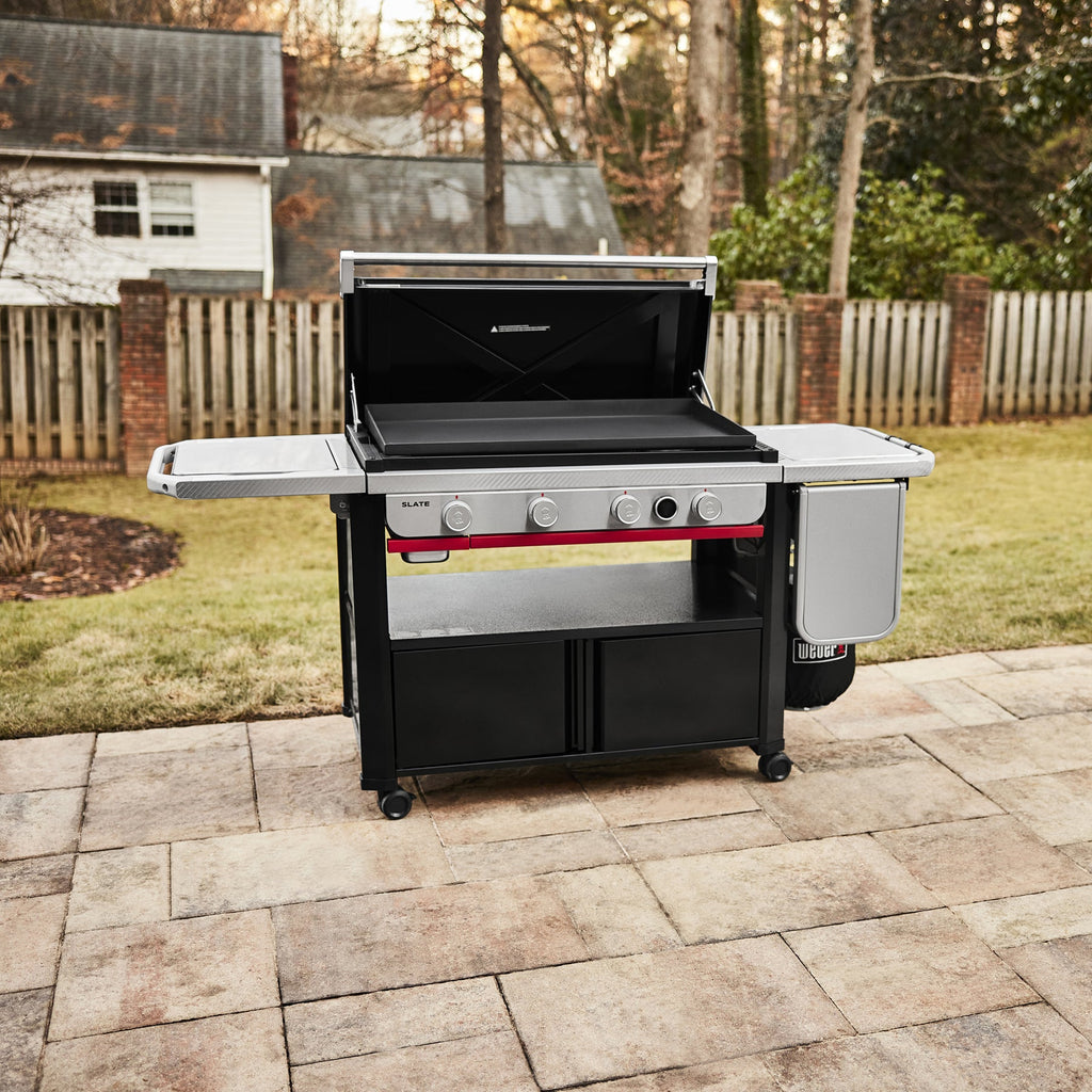 Weber Slate® 36" Rust-Resistant Griddle with Flip-Up Side Table (Liquid Propane) product view 11