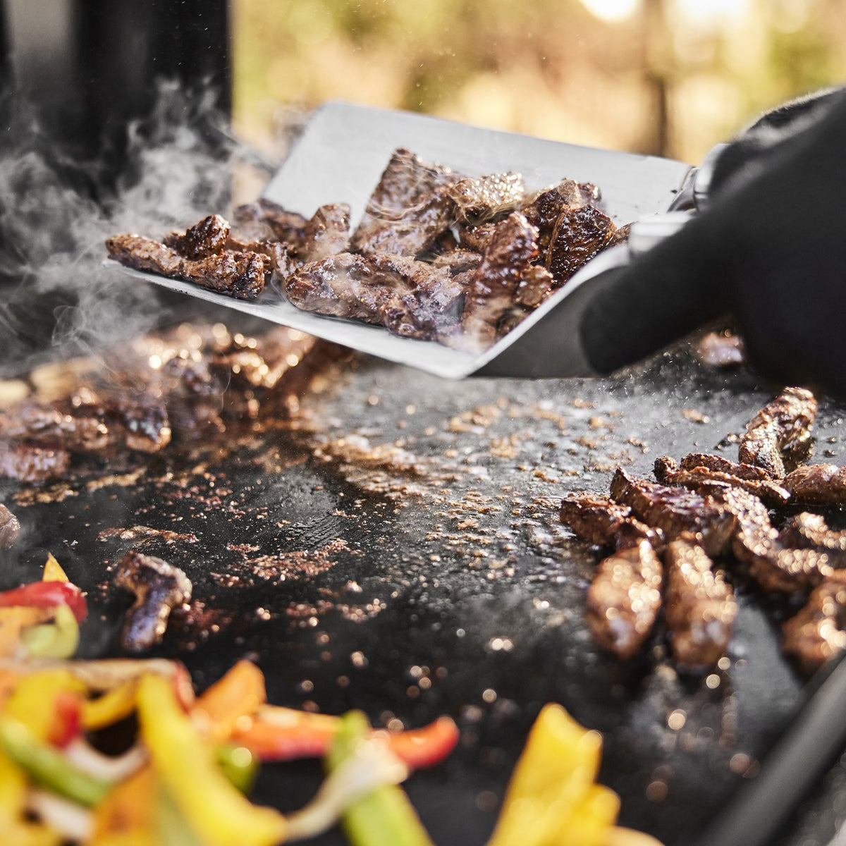 Weber Slate® 36" Rust-Resistant Griddle with Flip-Up Side Table (Liquid Propane) product view 3