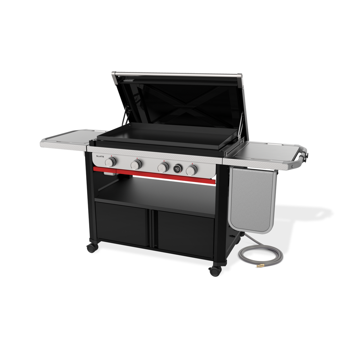 Weber Slate® 36" Rust-Resistant Griddle with Flip-Up Side Table (Natural Gas) product view 7