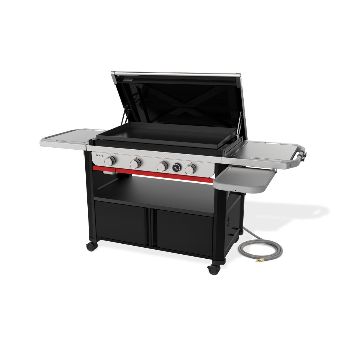 Weber Slate® 36" Rust-Resistant Griddle with Flip-Up Side Table (Natural Gas) product view 8