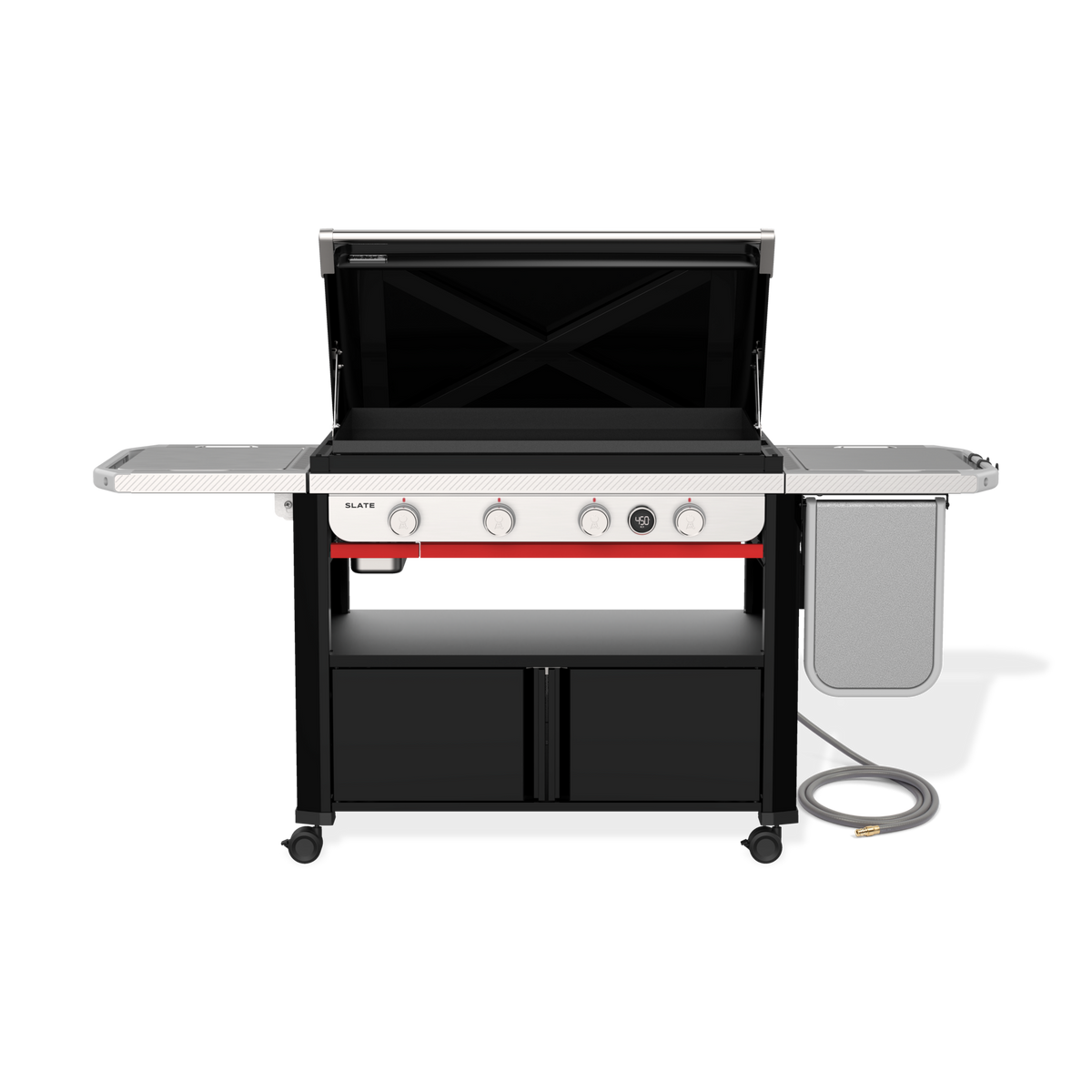 Weber Slate® 36" Rust-Resistant Griddle with Flip-Up Side Table (Natural Gas) product view 9