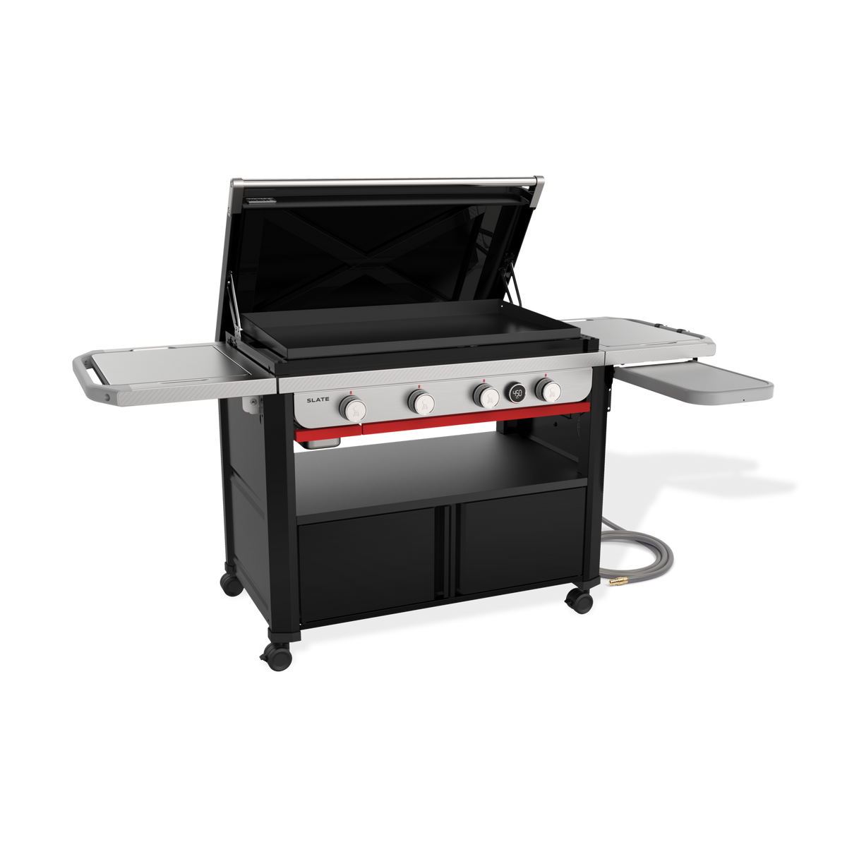 Weber Slate® 36" Rust-Resistant Griddle with Flip-Up Side Table (Natural Gas) product view 13