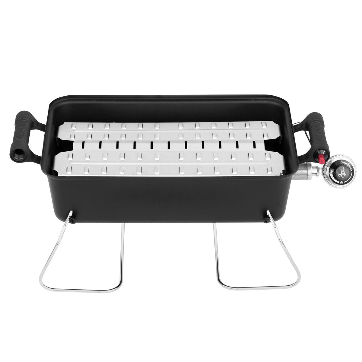 Char-Broil 1-Burner Deluxe Portable Propane Gas Table Top Grill in Black product view 7