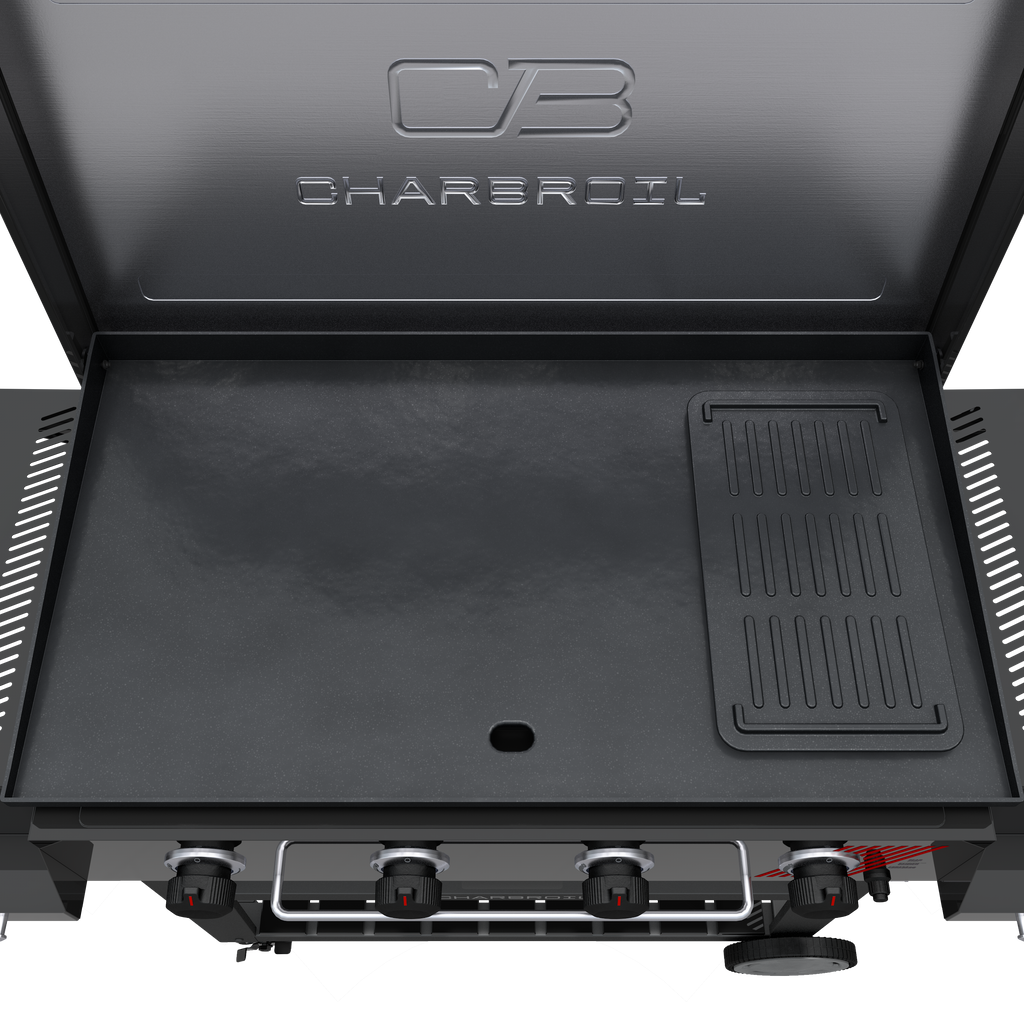 Char-Broil Charbroil® 36" Performance Series™ Deluxe Propane Gas Griddle with Cart 4 Burner Flat Top Grill, Black 463285924 product view 2