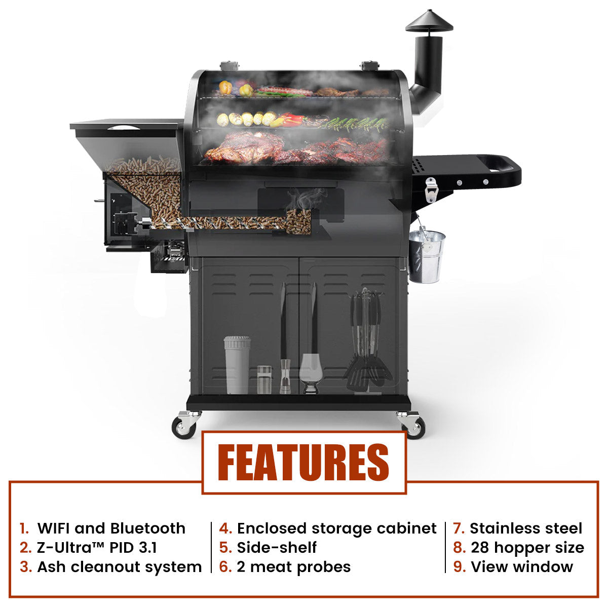 Z GRILLS BBQ LEGEND 1000D4E WIFI product view 1