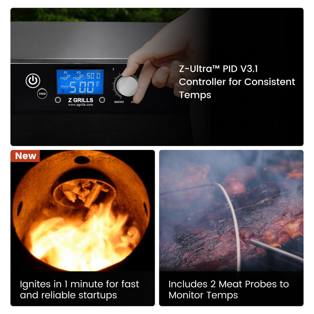 Z GRILLS 7002C2E WIFI - STAINLESS STEEL product view 3