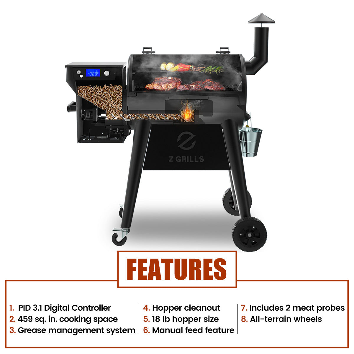 Z GRILLS 450B - 2026 UPGRADE product view 3