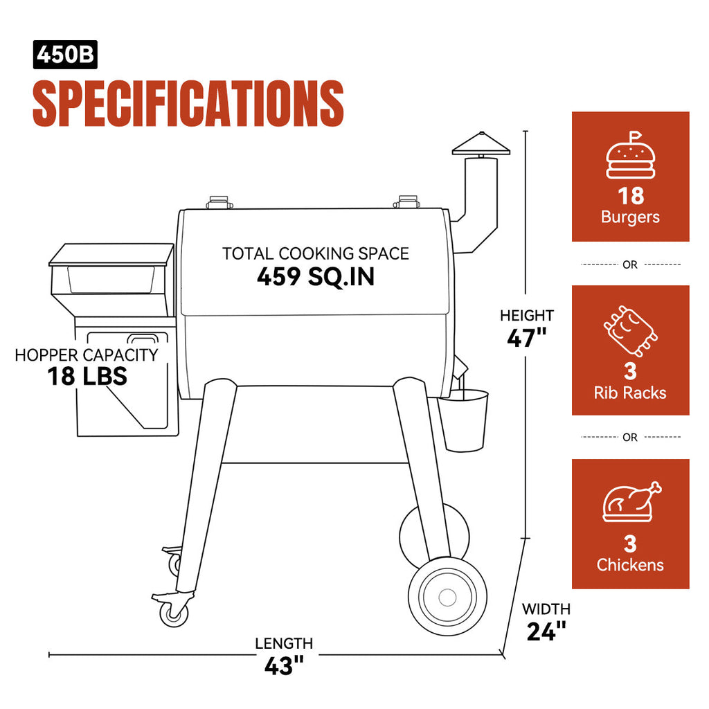Z GRILLS 450B - 2026 UPGRADE product view 4