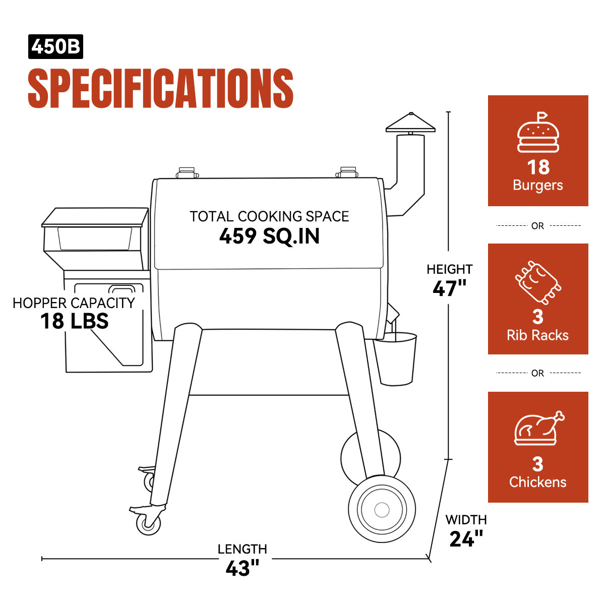 Z GRILLS 450B - 2026 UPGRADE product view 4