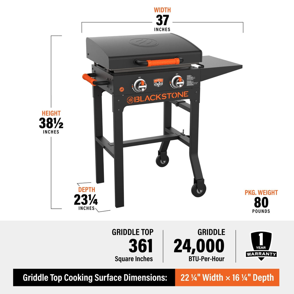 Blackstone On The Go 22in Cart Griddle W/Hood product view 1