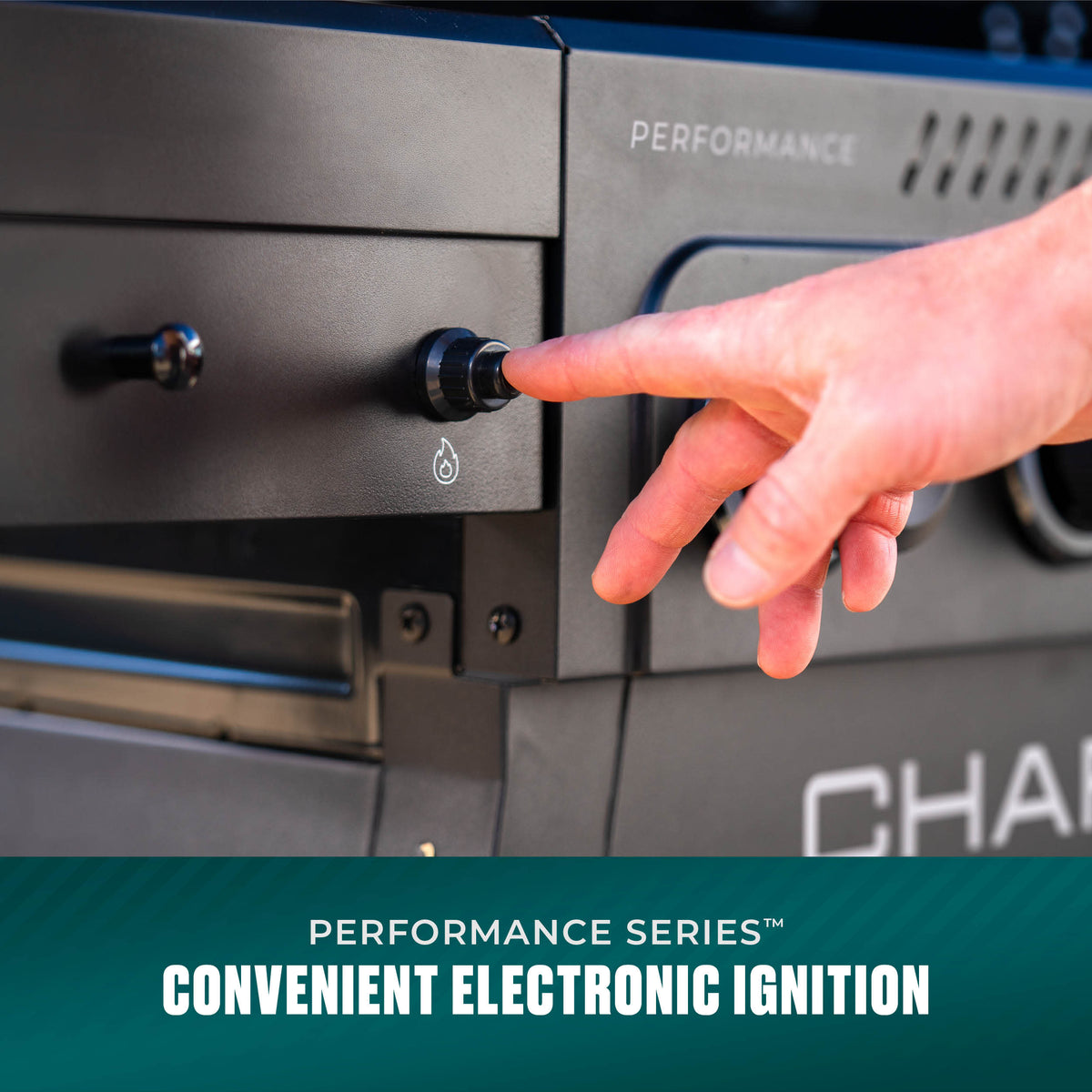 Char-Broil Performance Series™ 4-Burner Gas Grill with FlavorMax™ (Cart, Blackout) product view 5