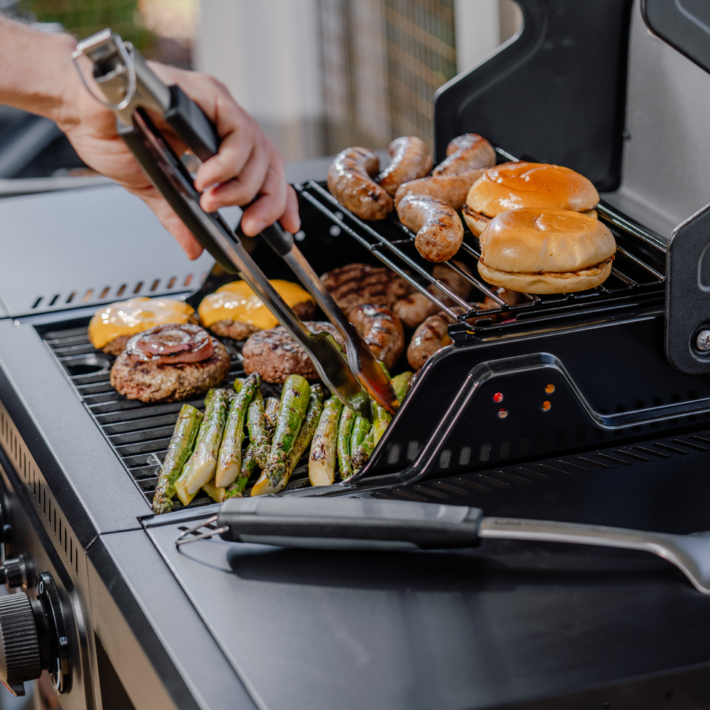 Char-Broil Performance Series™ FlavorMax™ 2 Burner Gas Grill Cabinet with Foldable Side Shelves Black product view 10