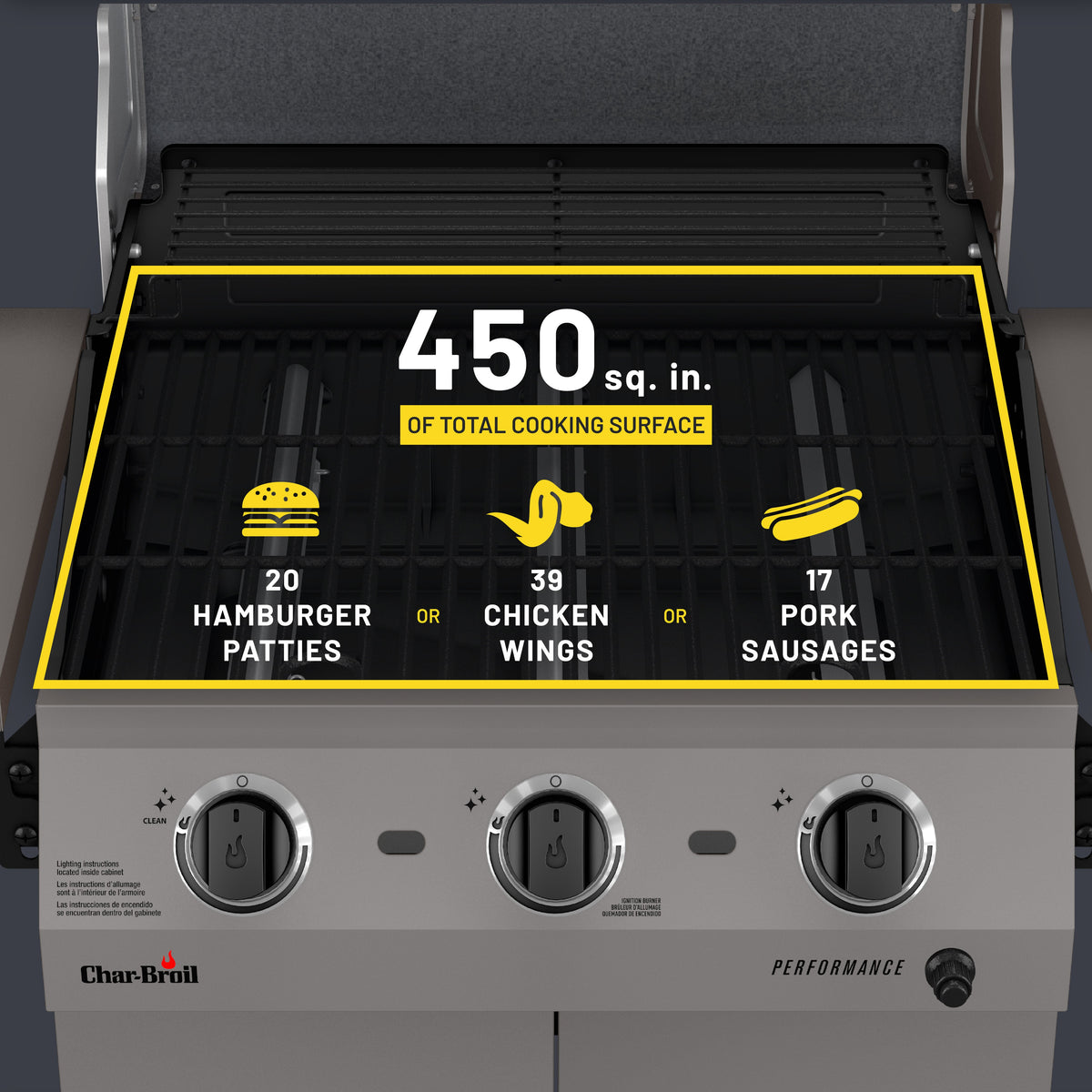 Char-Broil Performance 3B Cabinet 375 Stone product view 7