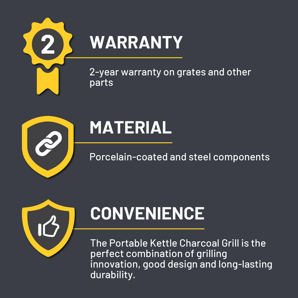Char-Broil Kettleman® TRU-Infrared™ Charcoal Grill Black product view 10