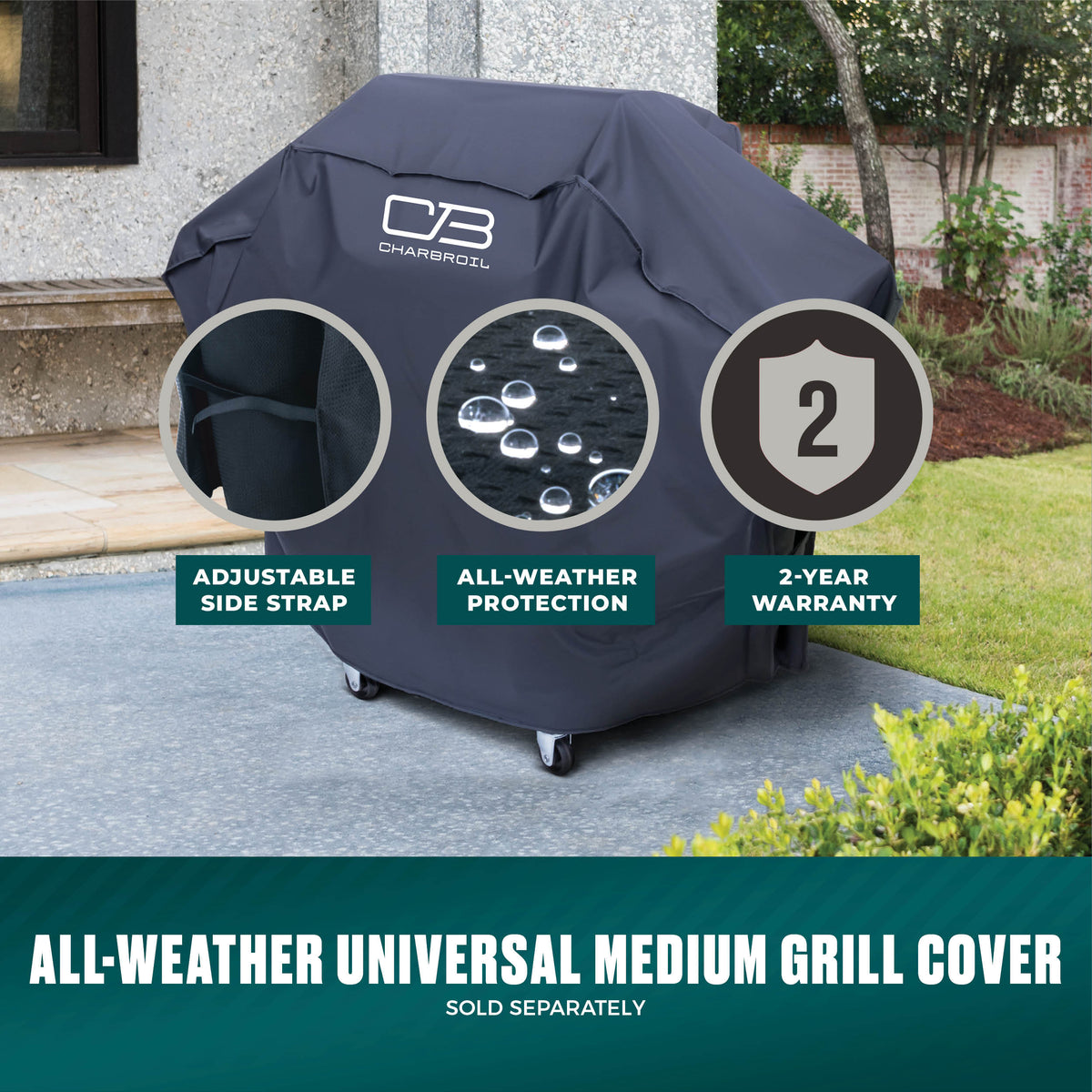 Char-Broil Performance Series™ 4-Burner Gas Grill with FlavorMax™ and Side Burner, (Sear Burner, Cabinet, Gray/Stainless Steel) product view 12