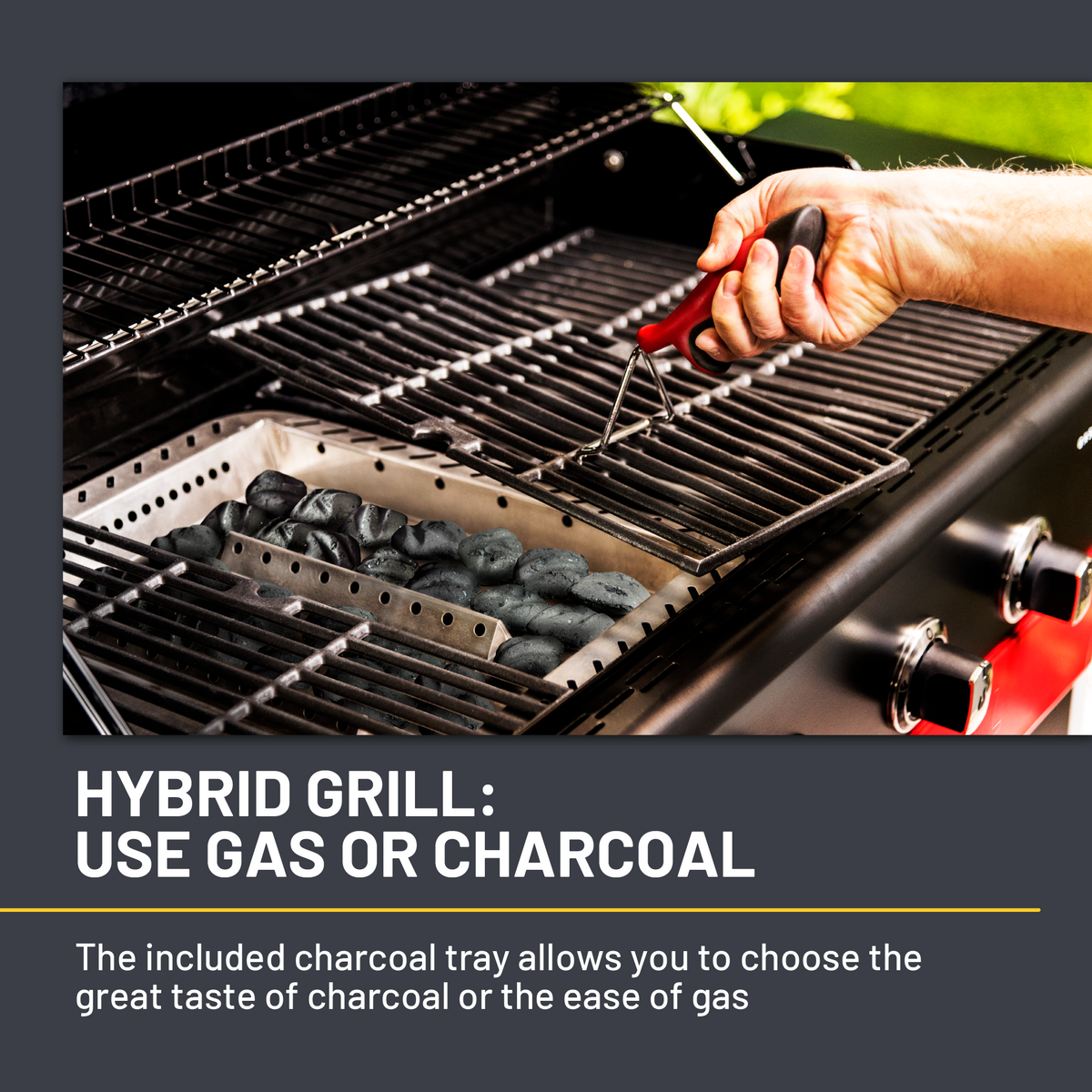 Char-Broil Gas2Coal® 4-Burner Hybrid Grill product view 8