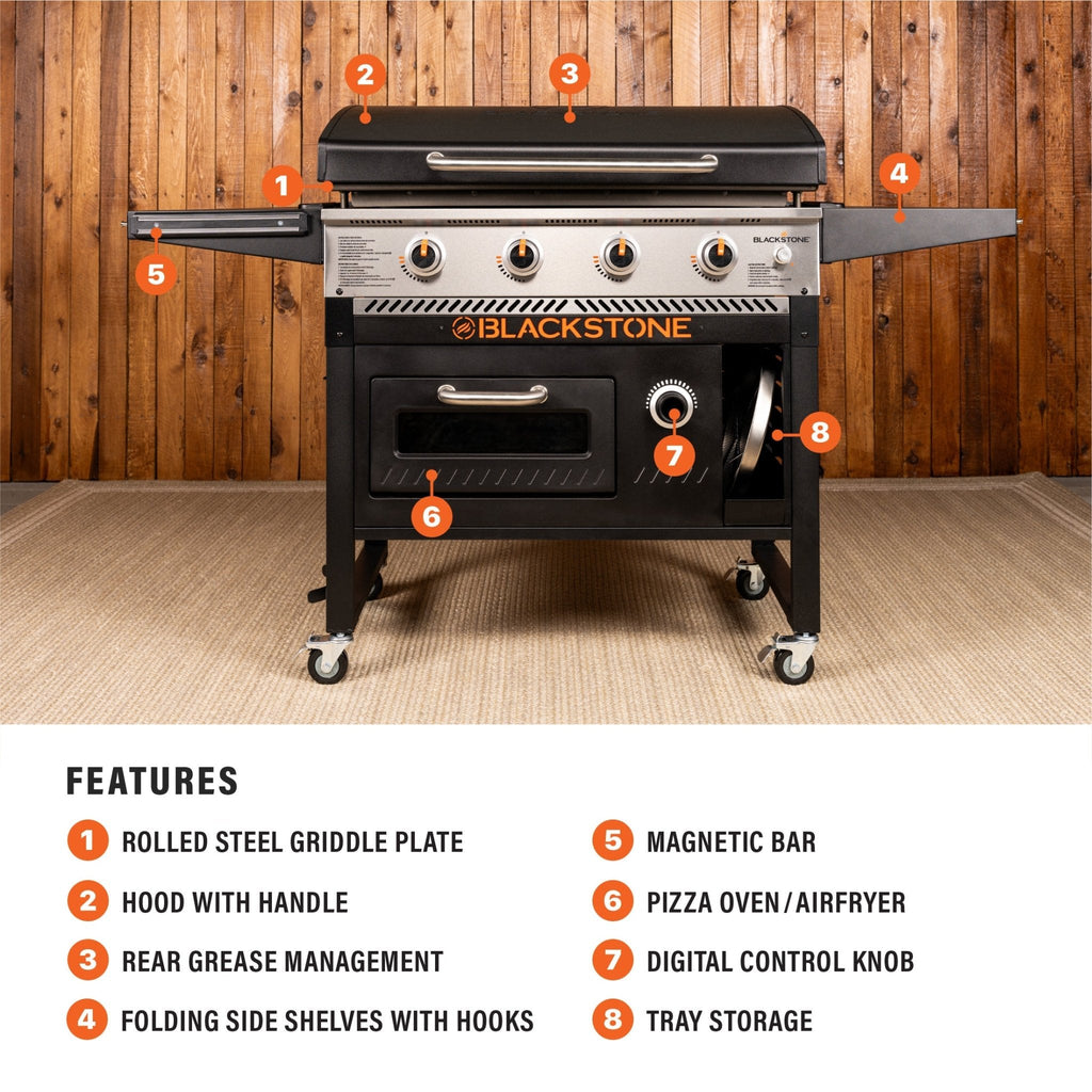 Blackstone 36" Griddle Pizza Oven Airfryer Combo product view 3