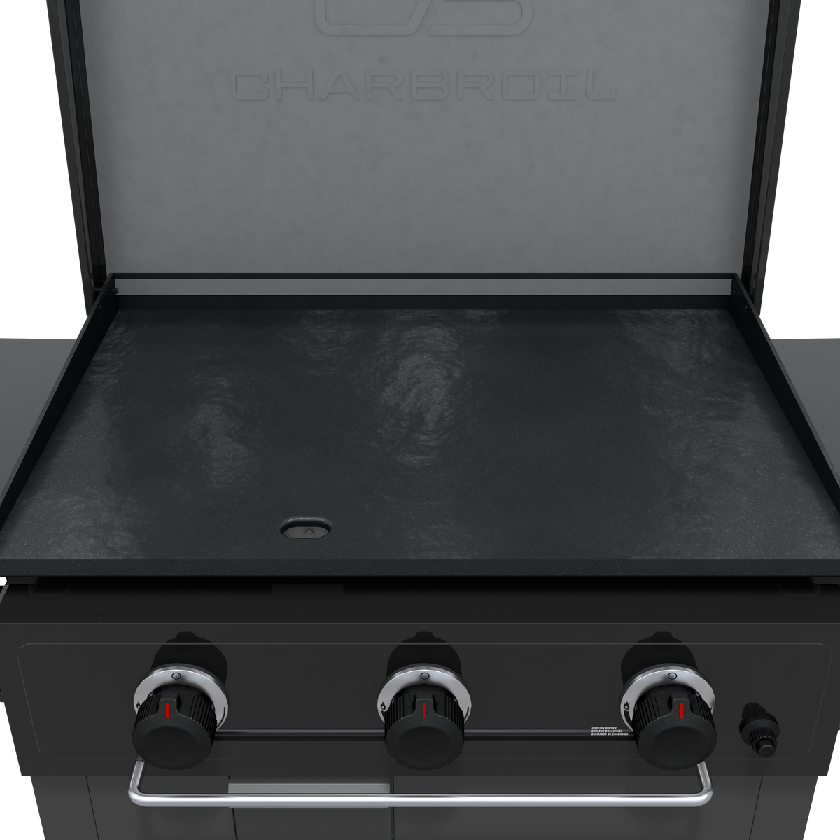 Char-Broil Charbroil® 28" XL Performance Series™ Propane Gas Griddle with Cart 3 Burner Flat Top Grill, Black 463258924 product view 13
