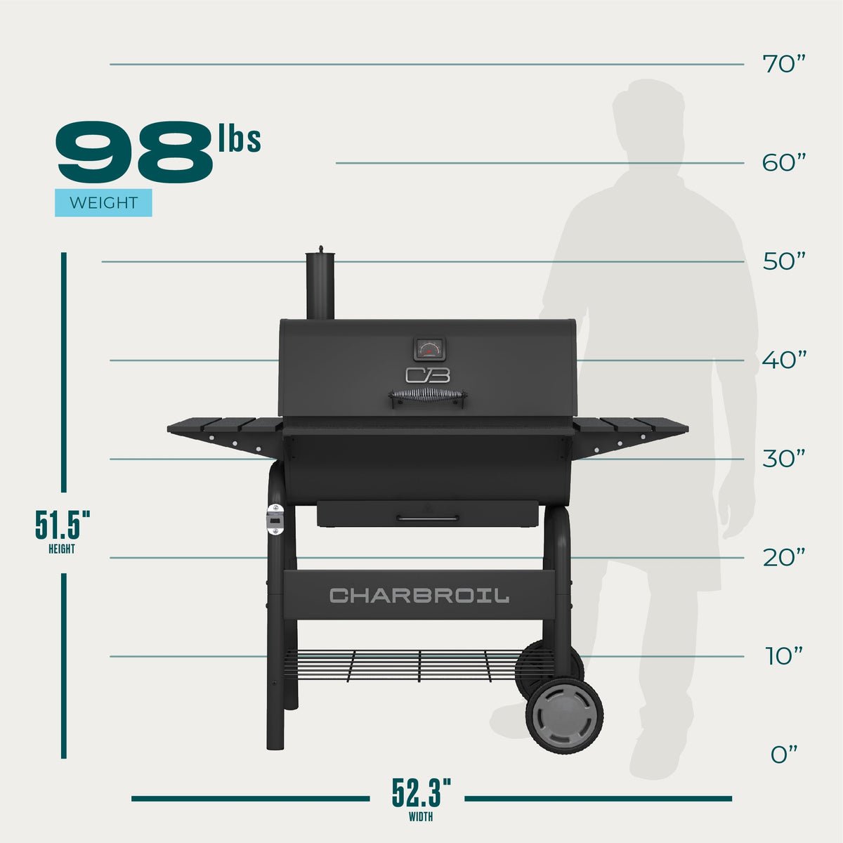 Char-Broil C-Line Charcoal Grill 840 product view 2