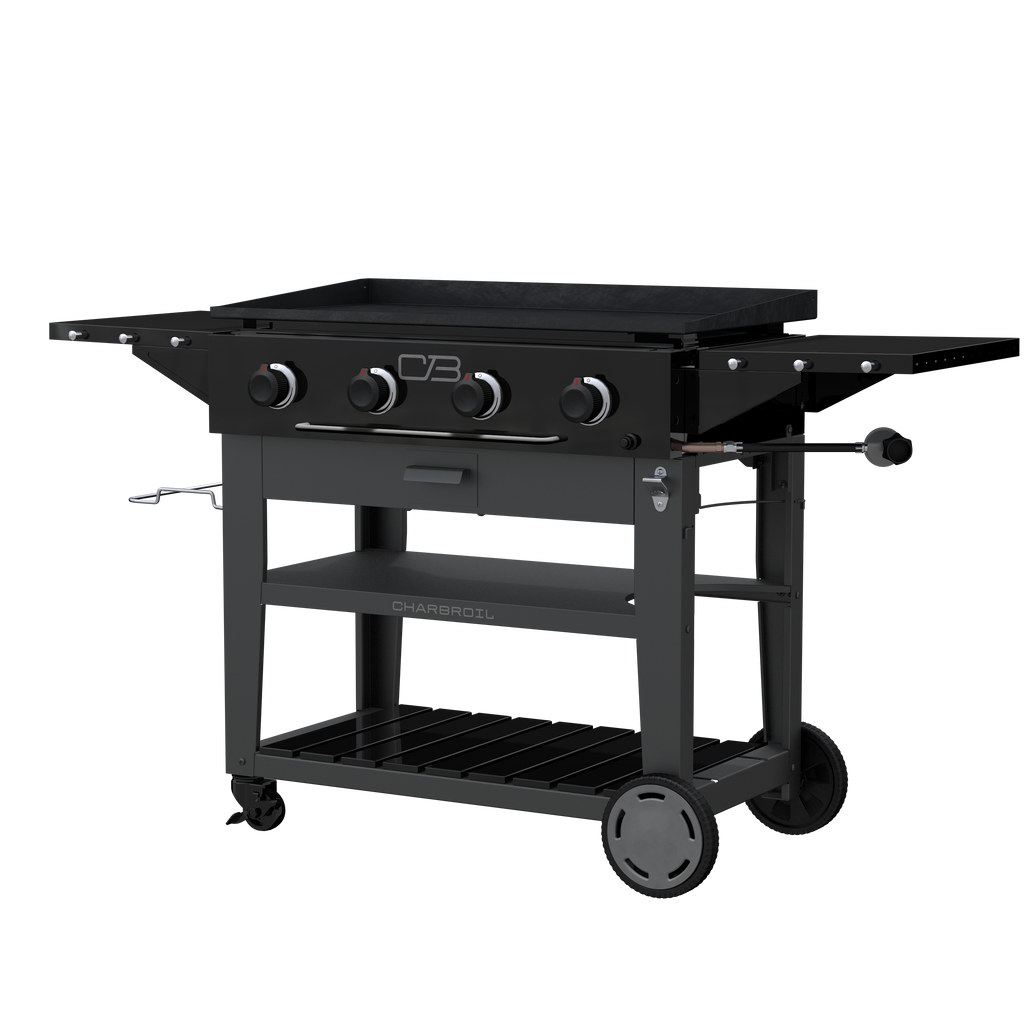 Char-Broil Charbroil® 36" Performance Series™ Propane Gas Griddle with Cart 4 Burner Flat Top Grill, Black 463259124 product view 10