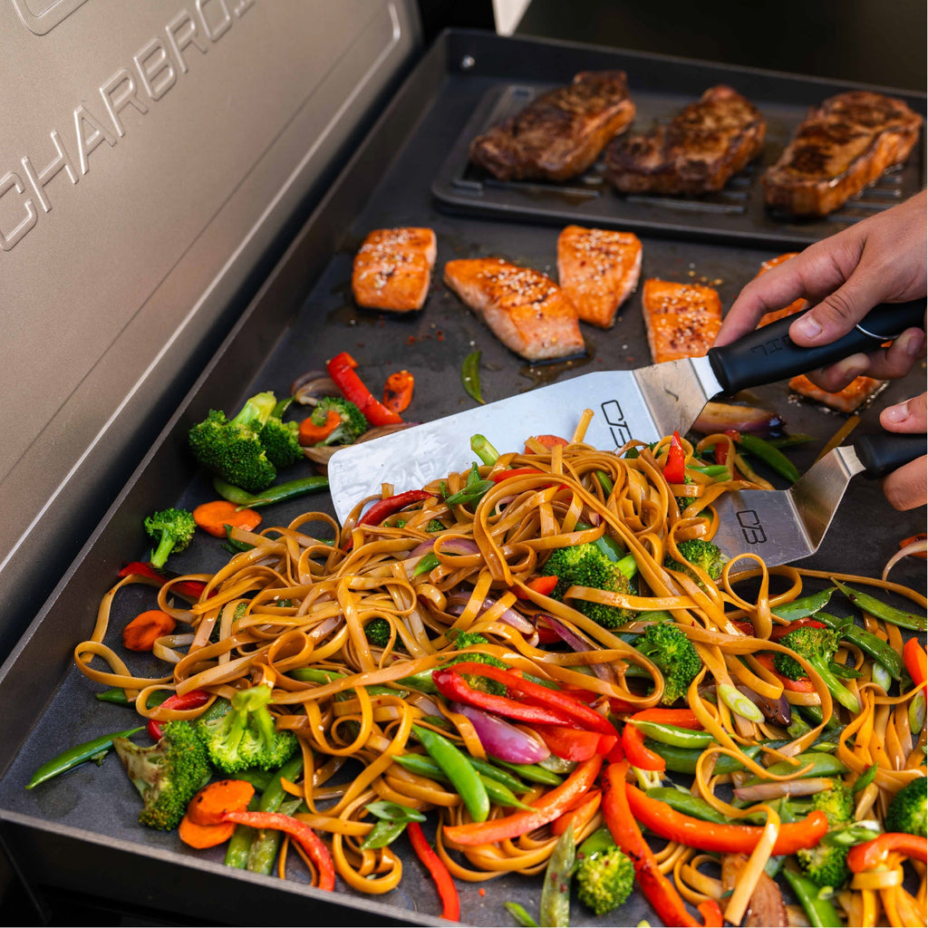 Char-Broil Charbroil® 36" Performance Series™ Deluxe Propane Gas Griddle with Cart 4 Burner Flat Top Grill, Black 463285924 product view 16