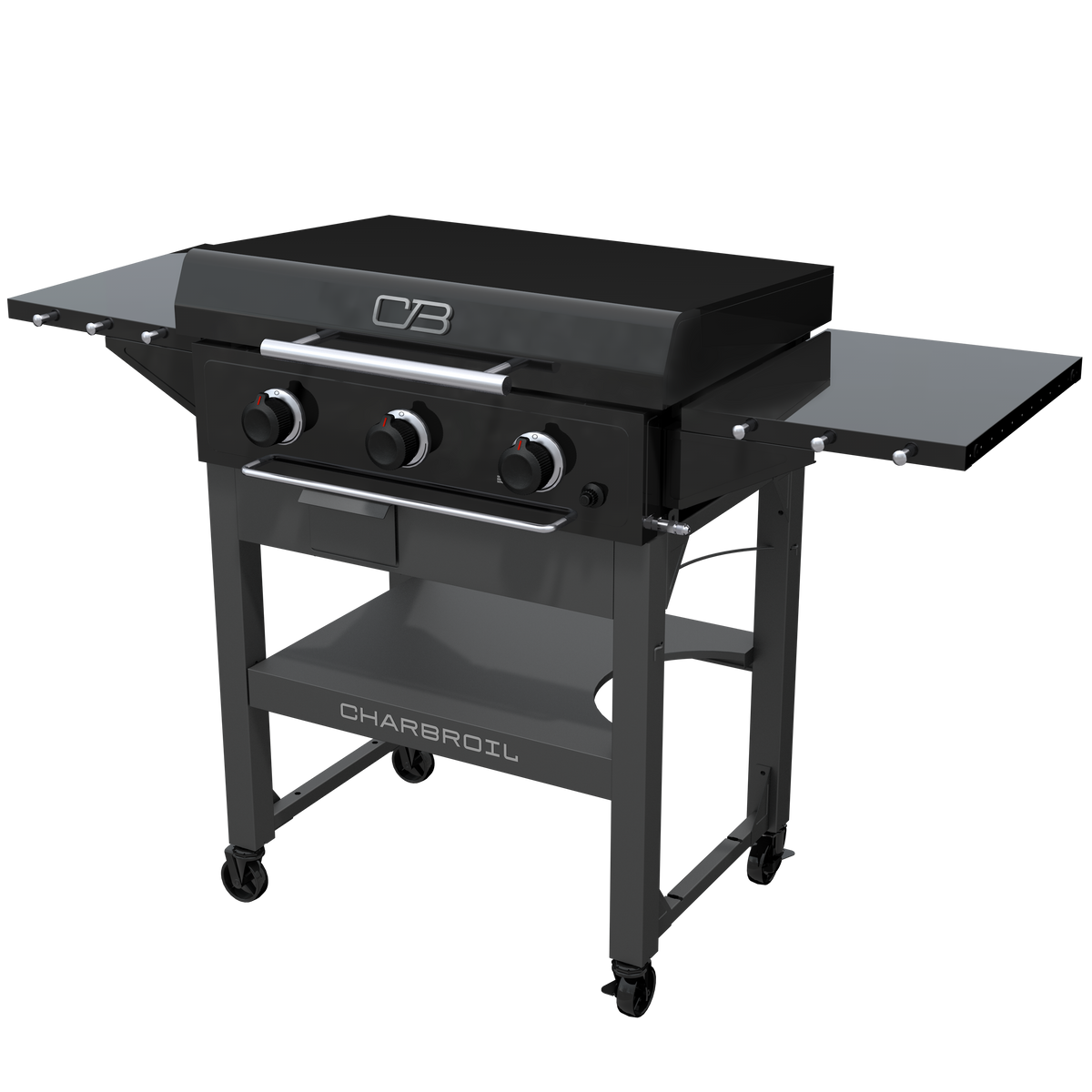 Char-Broil Charbroil® 28" XL Performance Series™ Propane Gas Griddle with Cart 3 Burner Flat Top Grill, Black 463258924 product view 12