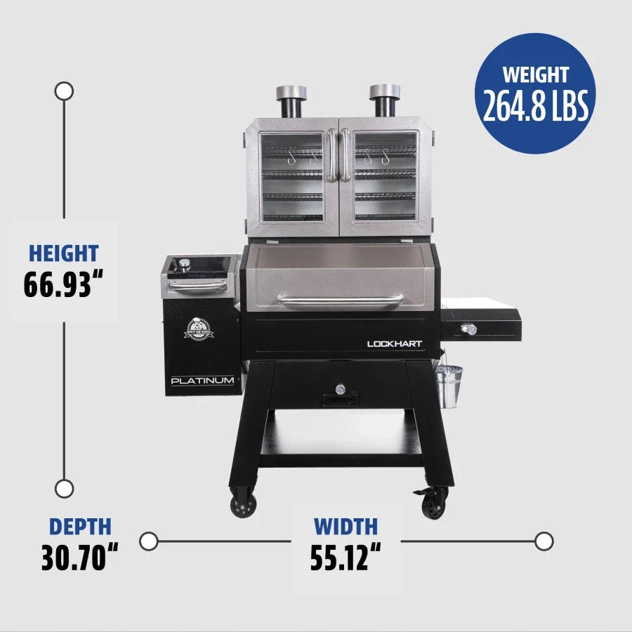 Pit Boss Lockhart Platinum Pellet/Smoker Combo Grill product view 10