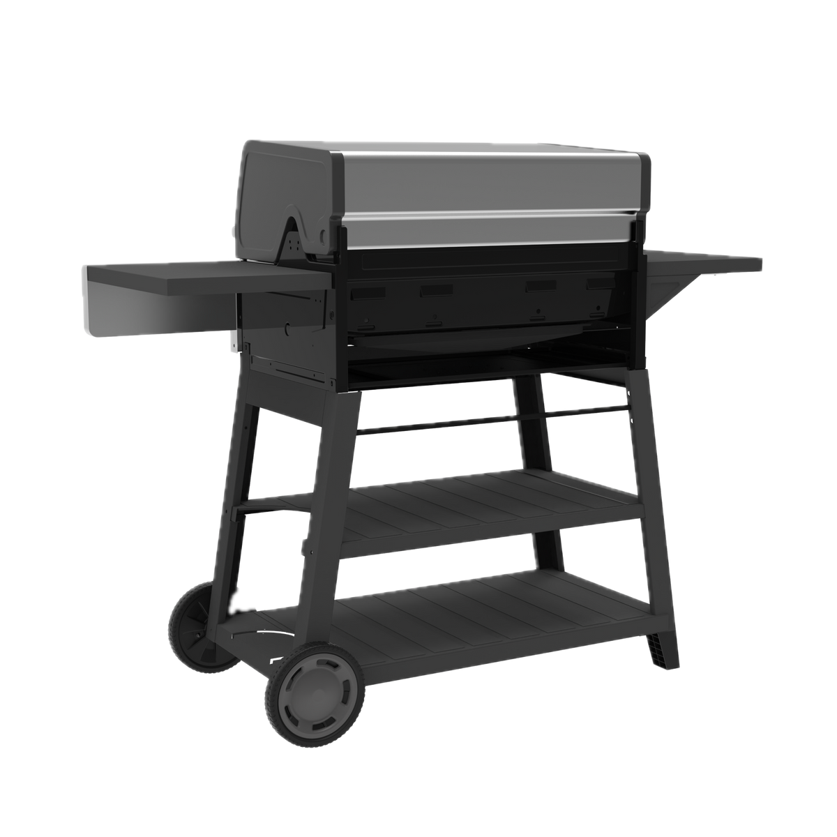 Char-Broil Performance Series™ FlavorMax™ 5 Burner Gas Grill Cart with Side Burner Gray Stainless product view 3