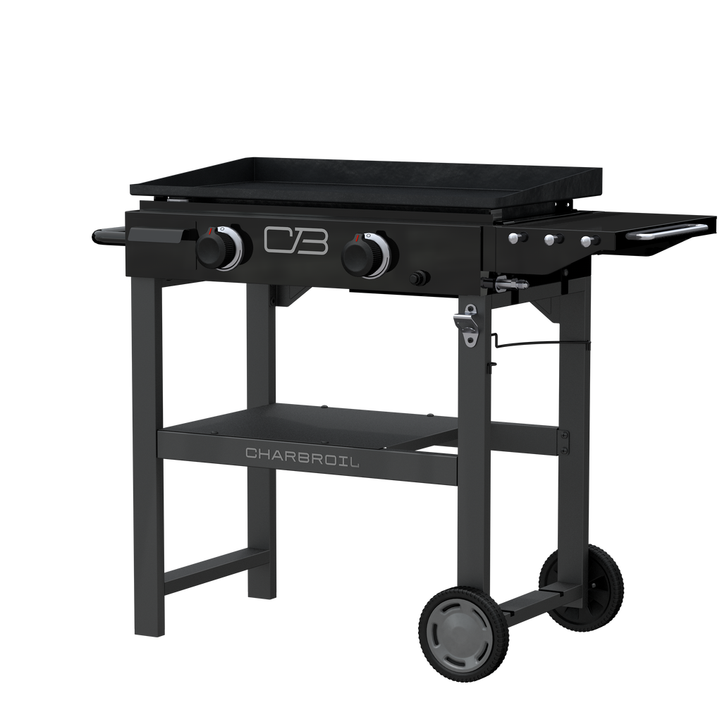 Char-Broil Charbroil® 28" Performance Series™ Propane Gas Griddle with Cart 2 Burner Flat Top Grill, Black 463459924 product view 4