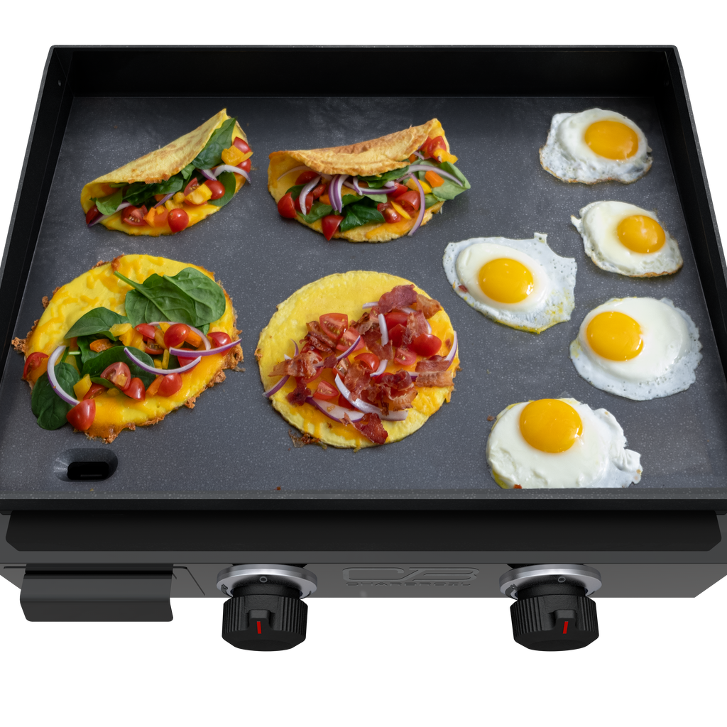 Char-Broil Charbroil® 22" Performance Series™ Portable Tabletop 2 Burner Propane Gas Griddle, Black 463614224 product view 7