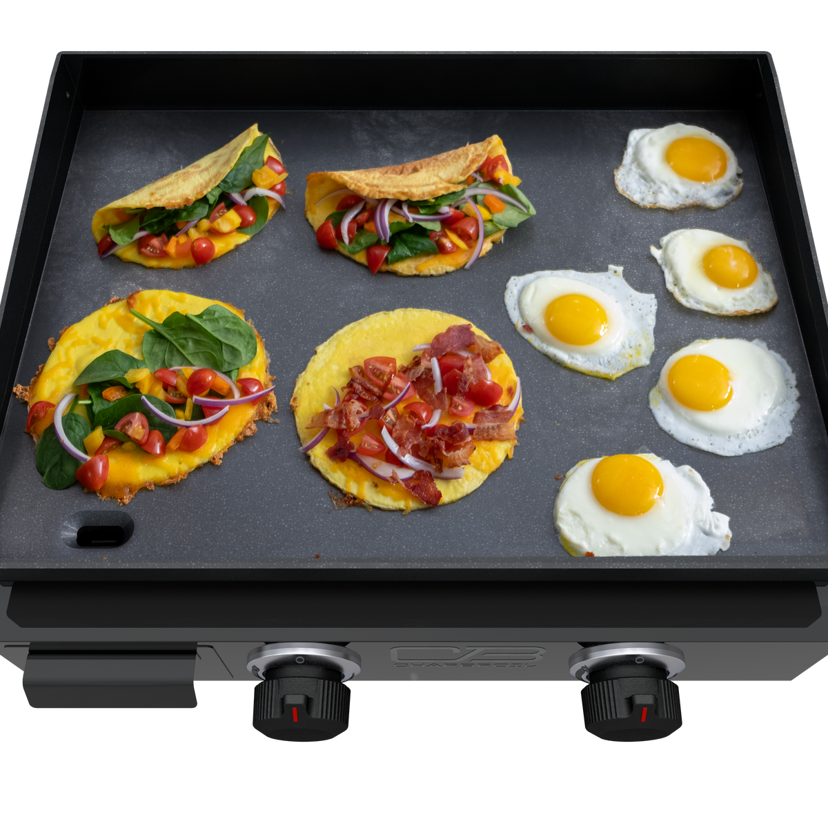 Char-Broil Charbroil® 22" Performance Series™ Portable Tabletop 2 Burner Propane Gas Griddle, Black 463614224 product view 7