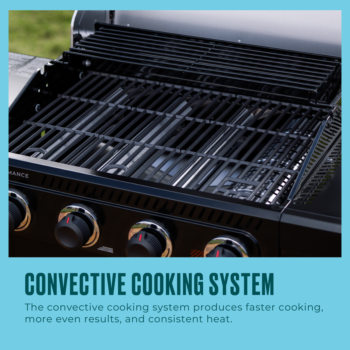 Char-Broil Performance Series™ 5 Burner Cart Gas Grill with Side Burner Black Stainless product view 5