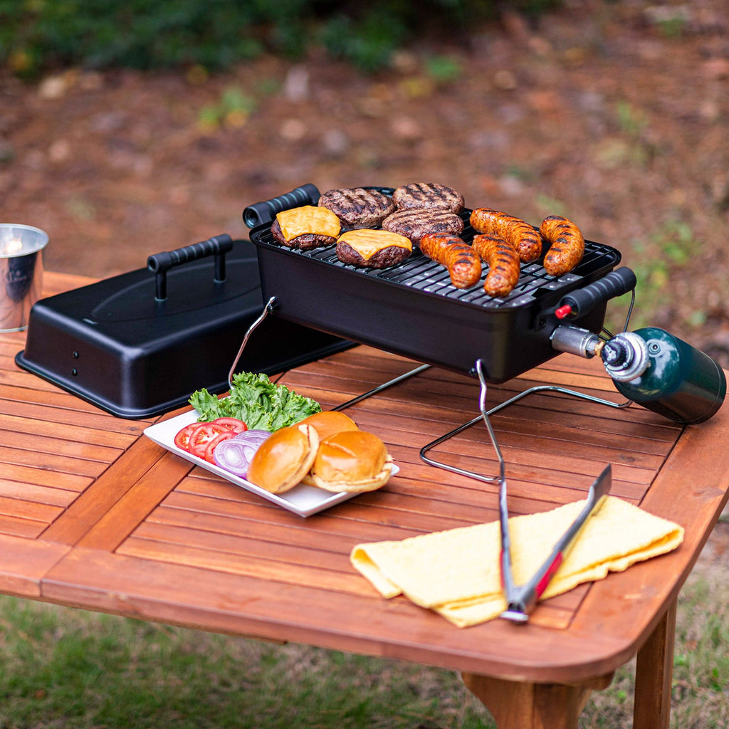 Char-Broil 1-Burner Deluxe Portable Propane Gas Table Top Grill in Black product view 11